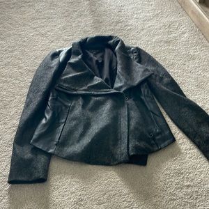 Ann Taylor jacket with pleather detail